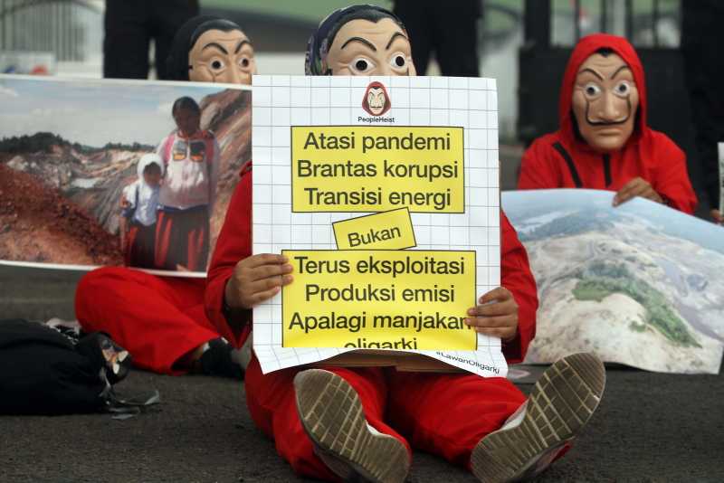 Aksi Seruan Atasi Pandemi dan Berantas Korupsi