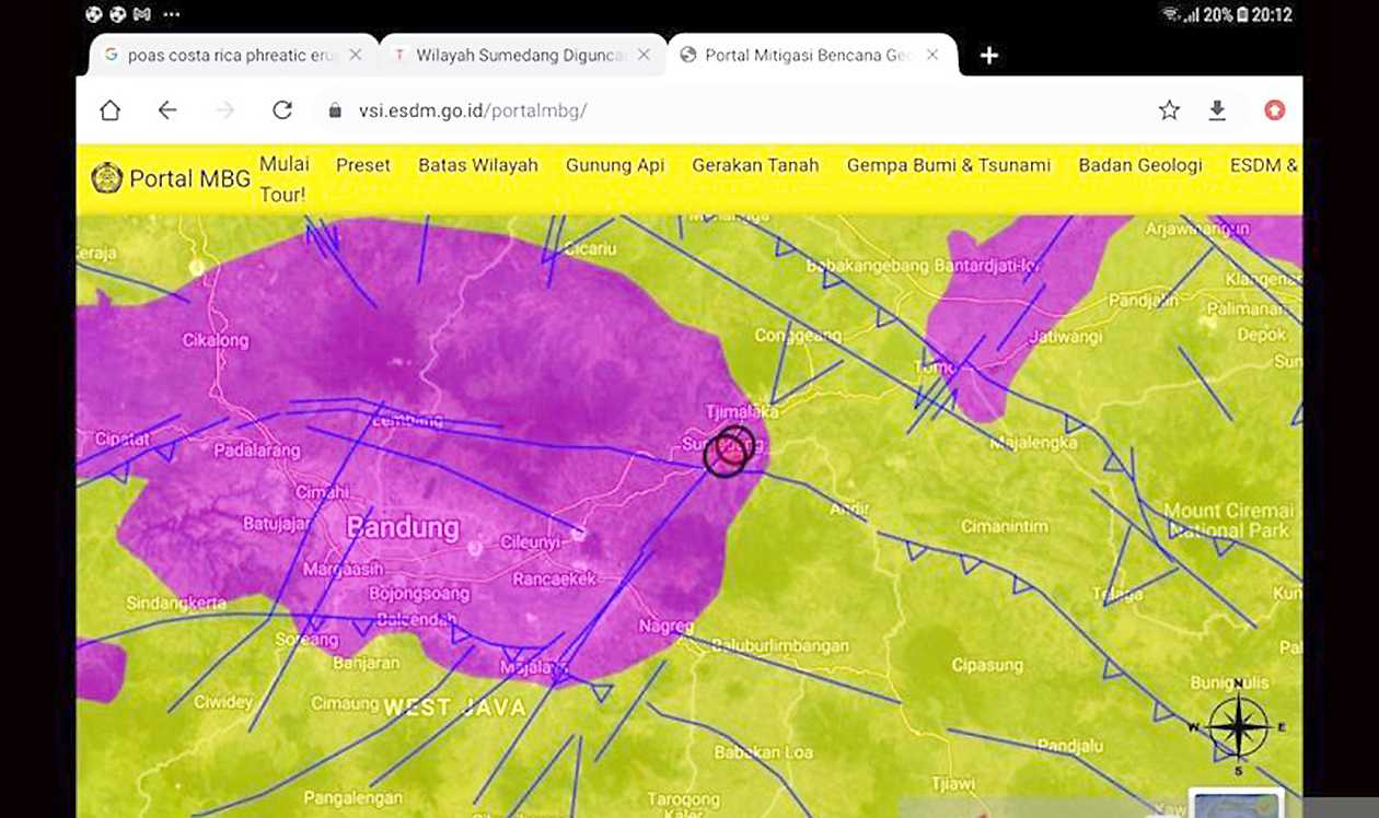 Badan Geologi Selidiki Retakan Tanah Akibat Gempa Sumedang