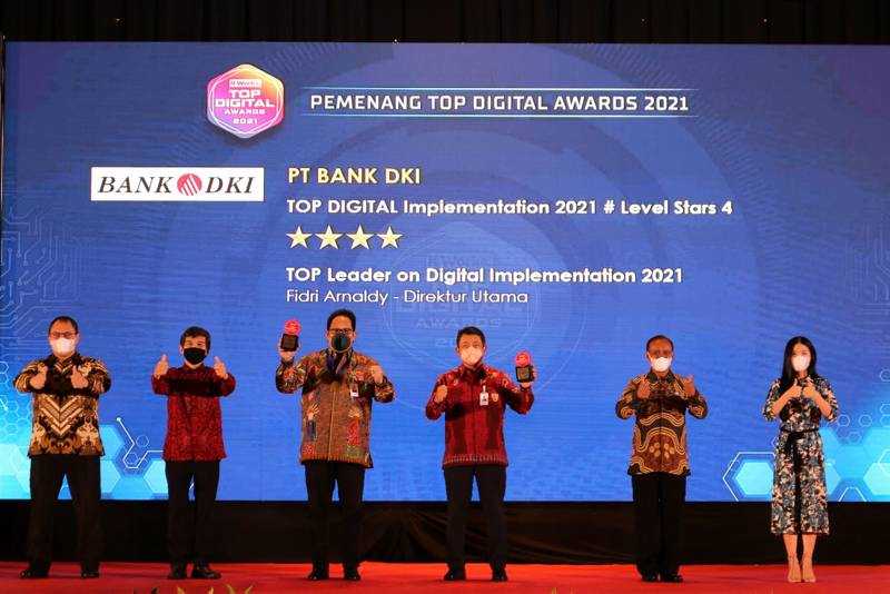 Bank DKI Raih Dua Penghargaan Top Digital Awards 2021