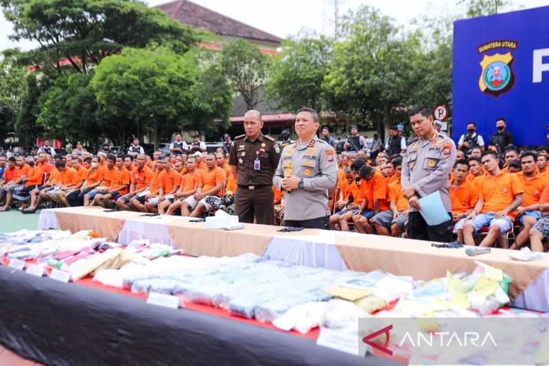 Banyak Sekali, Polda Sumut Ungkap 1.186 Kasus Narkoba