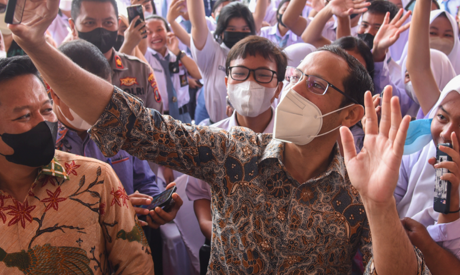 Berswafoto dengan Pelajar