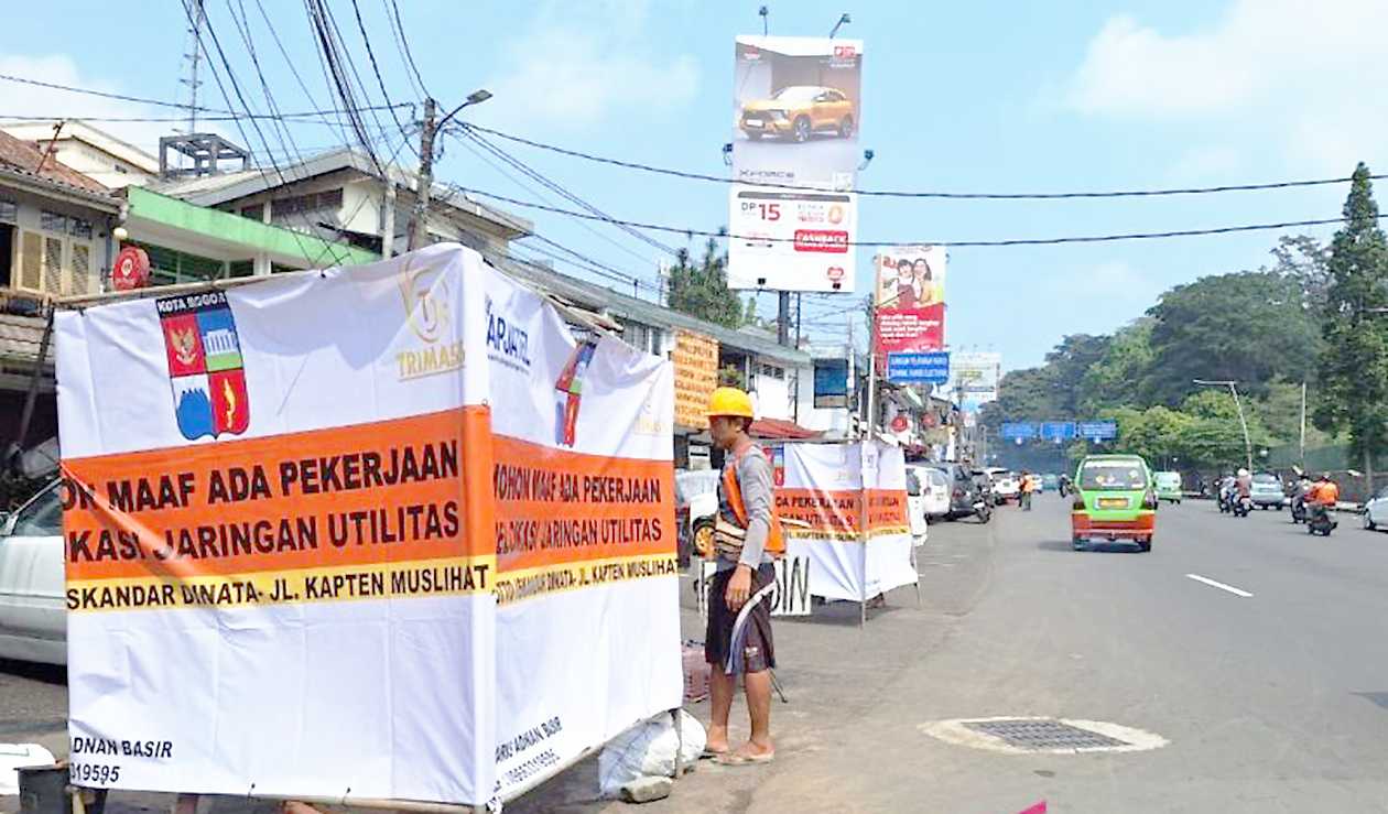 Bogor Mulai Rapikan Kabel Semrawut