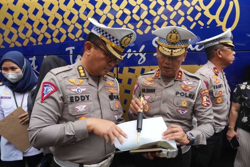 Cegah Kecelakaan, Korlantas Gelar "Ramp Check" Armada Bus di 262 Lokasi