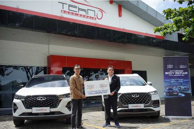 Chery Gandeng Tekno Body Repair Sebagai Bengkel Perbaikan Bodi