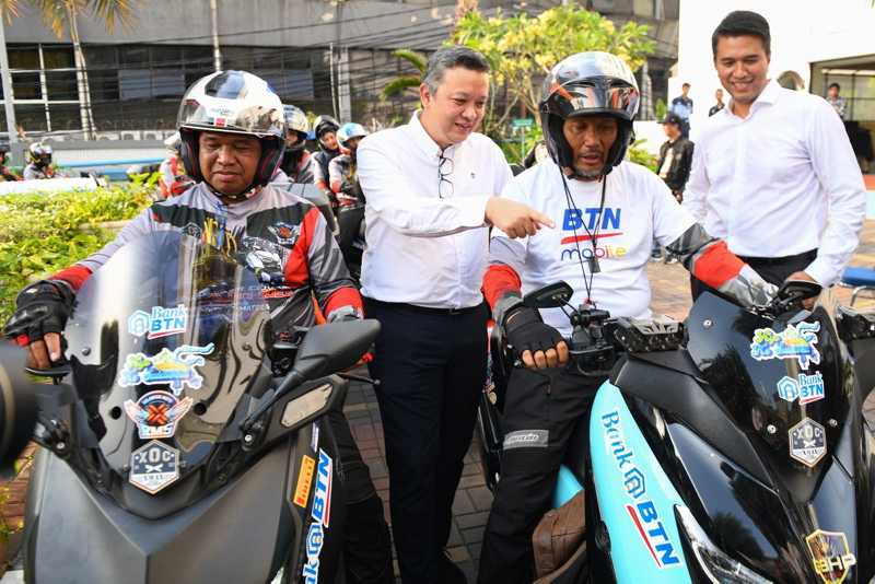 Dukung UMKM Dan Pariwisata, BTN Lepas Komunitas Touring