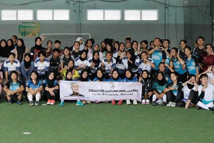 Gelar Kompetisi Futsal Putri, Srikandi Ganjar Jabar Bangkitkan Gairah Olahraga Milenial Indramayu