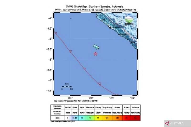 Gempa M5,6 Guncang Bengkulu, Masyarakat Diminta Tetap Tenang