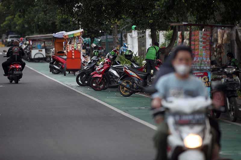 Jalur Sepeda untuk Parkir