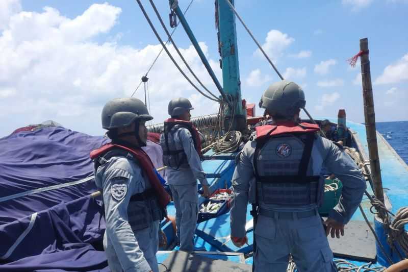Kapal Ikan Vietnam Ditangkap Bakamla RI di Laut Natuna