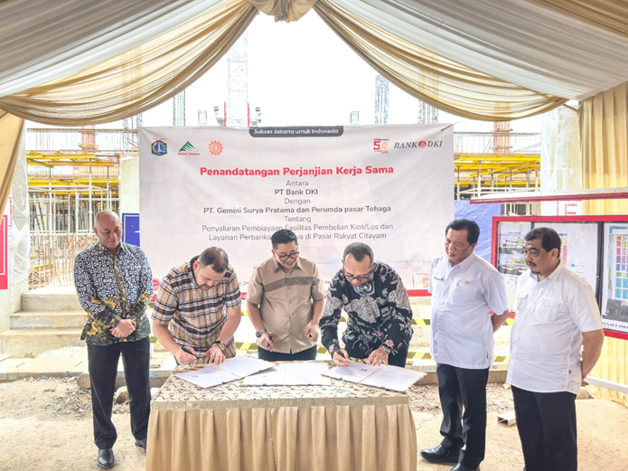 Kembangkan UMKM, UUS Bank DKI Biayai Pembelian Kios dan Los di Pasar Citayam