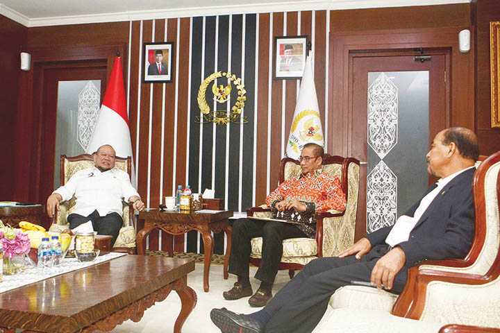 Ketua KPU Temui Ketua DPD