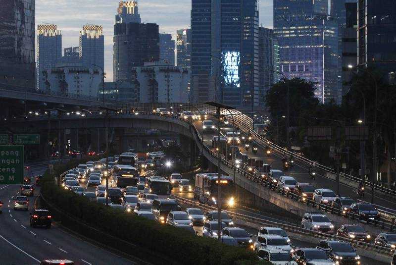 Lalu lintas di Jakarta Meningkat