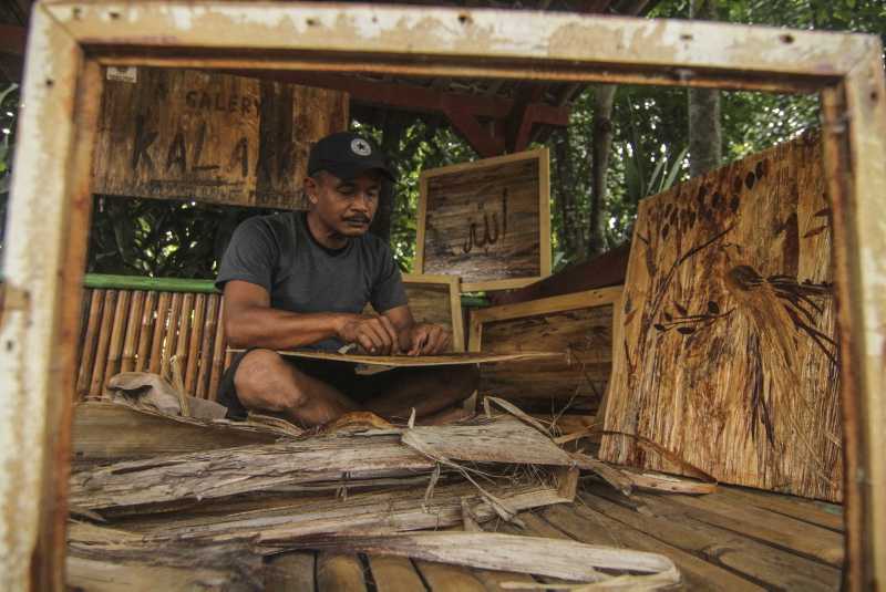 Lukisan Pelepah Pisang