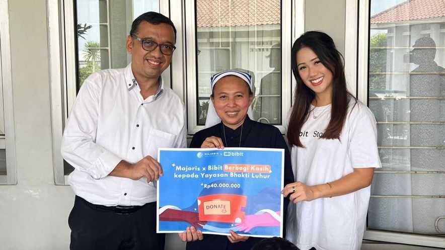 Majoris dan Bibit.id Salurkan Bantuan ke Yayasan Bhakti Luhur