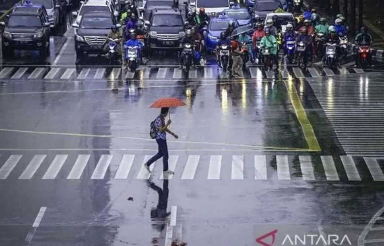 Malam Minggu, Cuaca di Sebagian Besar Wilayah Jakarta Hujan