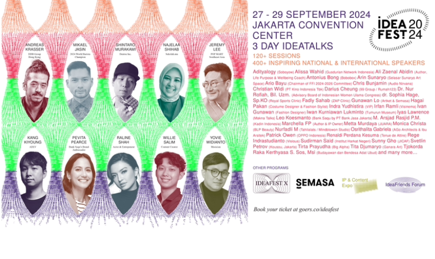 Menjadi Enabler Bagi Kreativitas Anak Bangsa, IDEAFEST 2024 " i " Kontribusi Tingkatkan Pertumbuhan Ekonomi Kreatif Indonesia