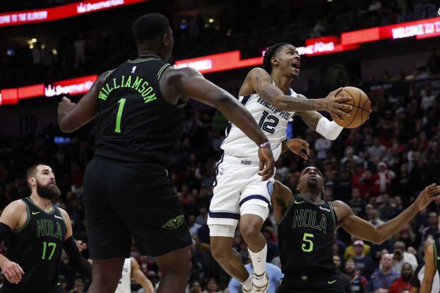 Morant Bantu Memphis Grizzlies Atasi Pelicans