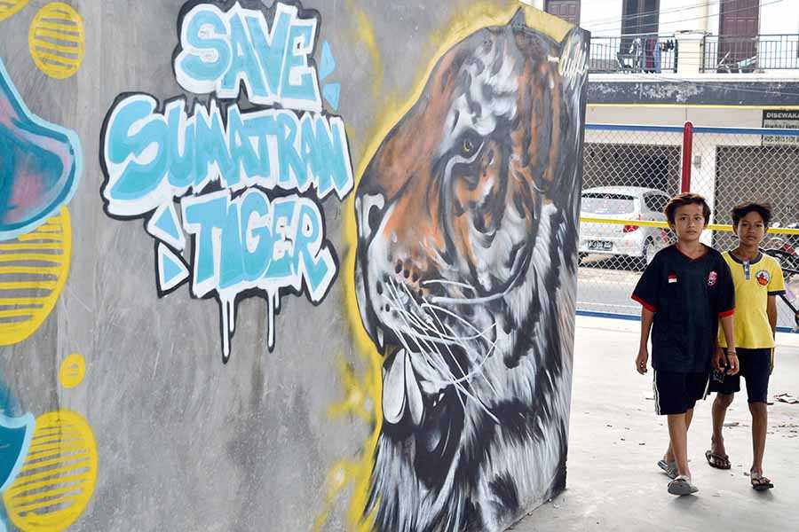 Mural Save Sumatran Tiger