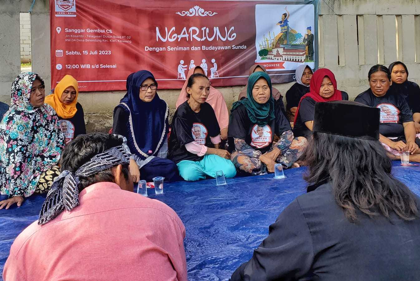 Pandawa Ganjar Bertemu Budayawan dan Seniman Sunda, Komitmen Lestarikan Kebudayaan Bangsa