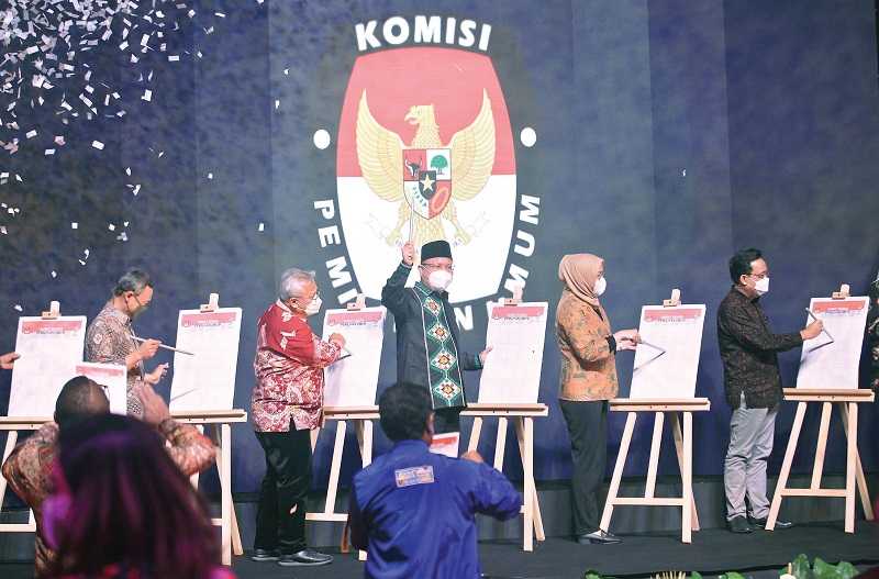 PELUNCURAN HARI PEMUNGUTAN SUARA PEMILU SERENTAK