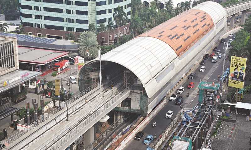 PEMBANGUNAN STASIUN LRT