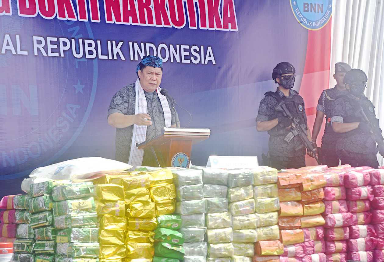 Pemusnahan Narkoba Jenis Sabu