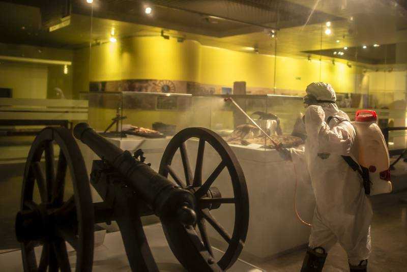 Penyemprotan Museum