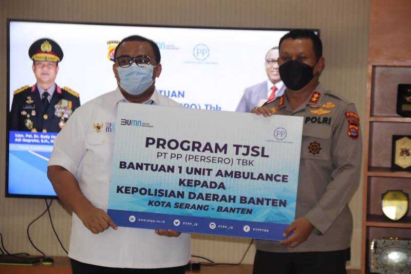 PENYERAHAN AMBULANCE KEPADA POLDA BANTEN