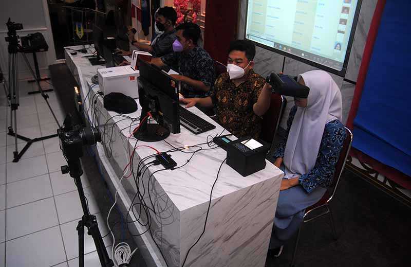 Perekaman KTP Elektronik di Sekolah