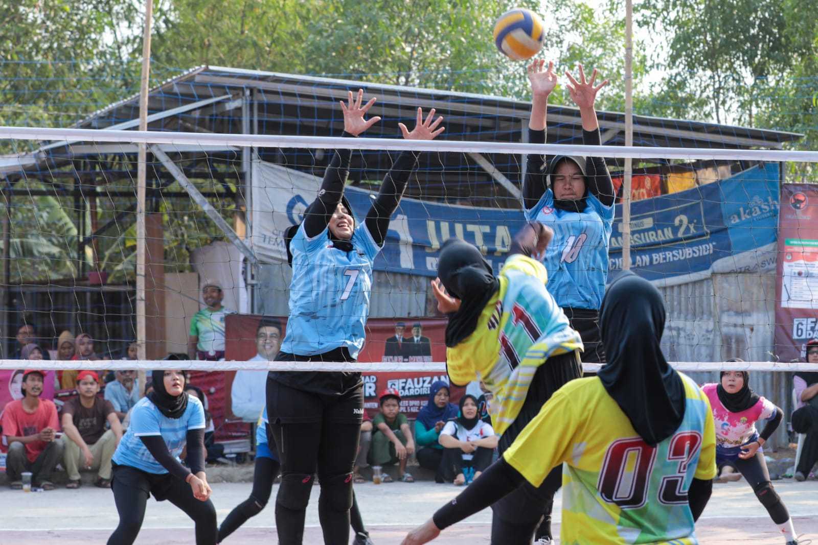 Peringati Hari Stroke Sedunia, Relawan Des Ganjar Gelar Turnamen Voli Emak-emak di Serang