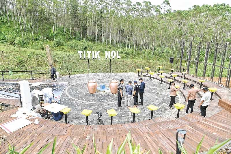 PERSIAPAN PRESIDEN JOKOWI KEMAH DI TITIK NOL IKN