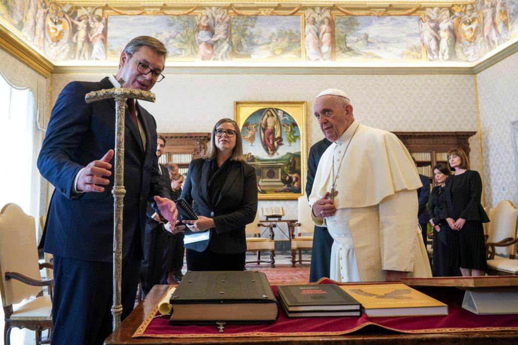 Presiden Serbia di Vatikan