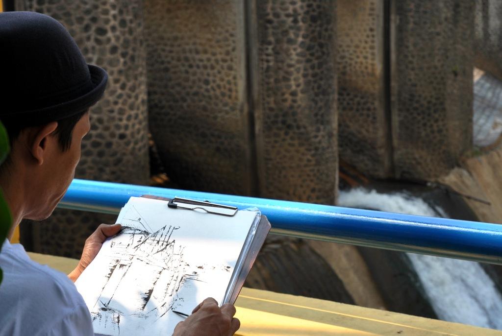 Sketsa Bendung Katulampa