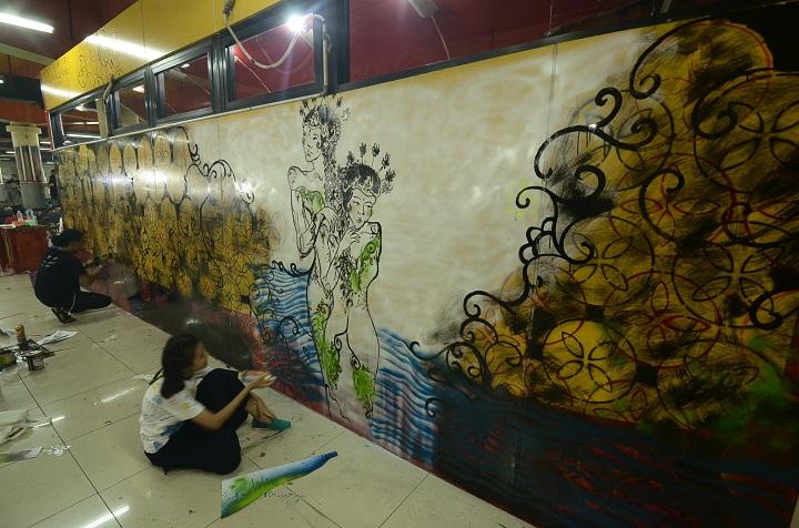 Mural Motif Batik