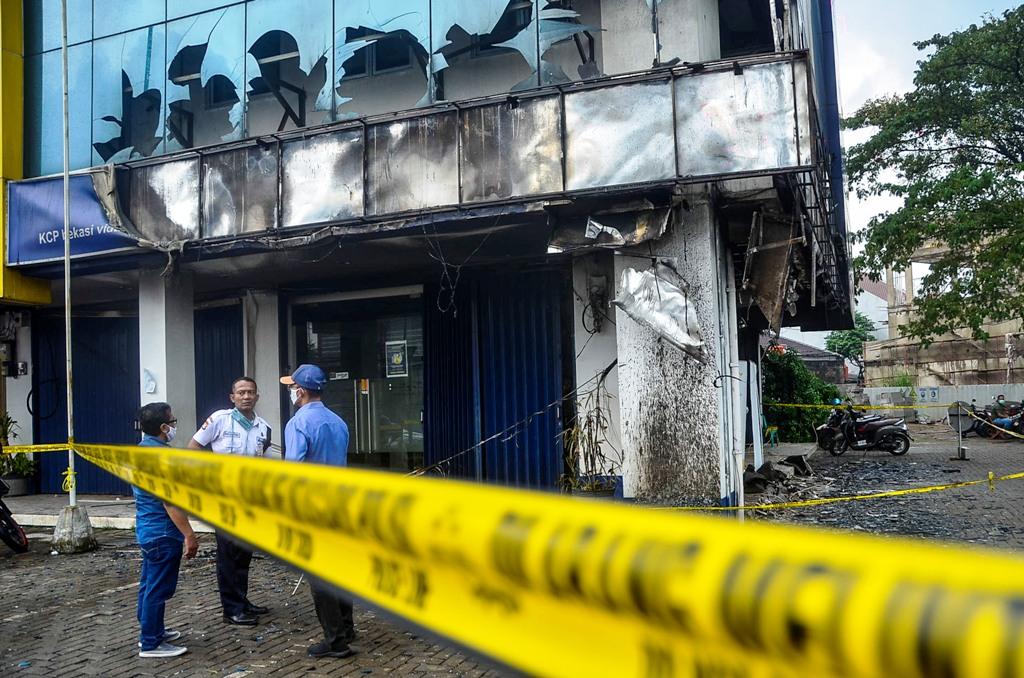 Mesin ATM Terbakar