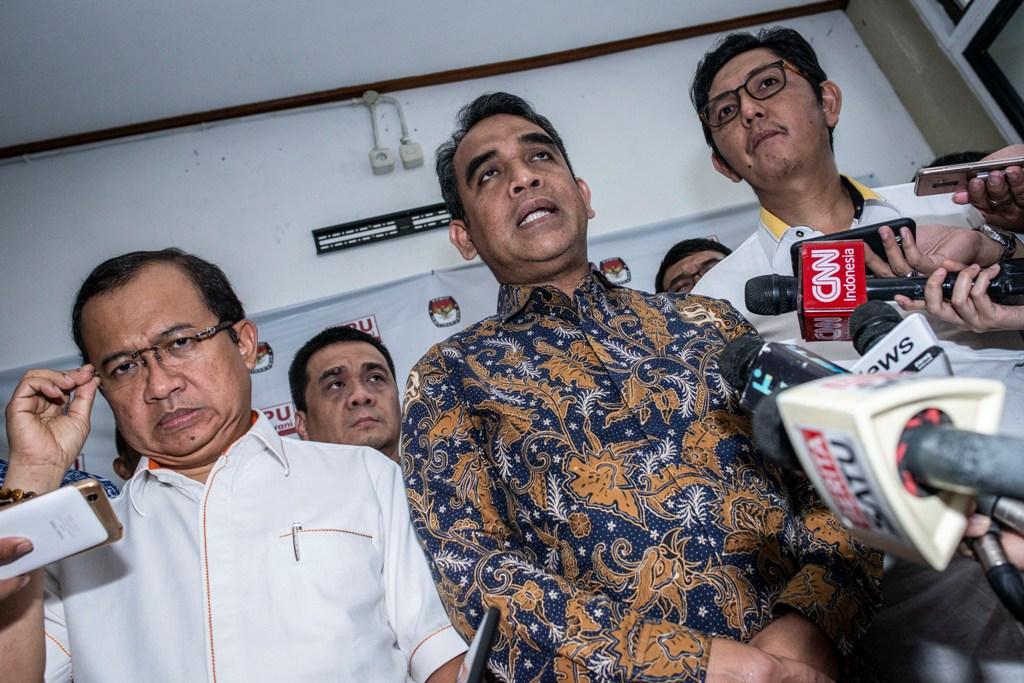 3 Sekjen Partai Bertemu KPU