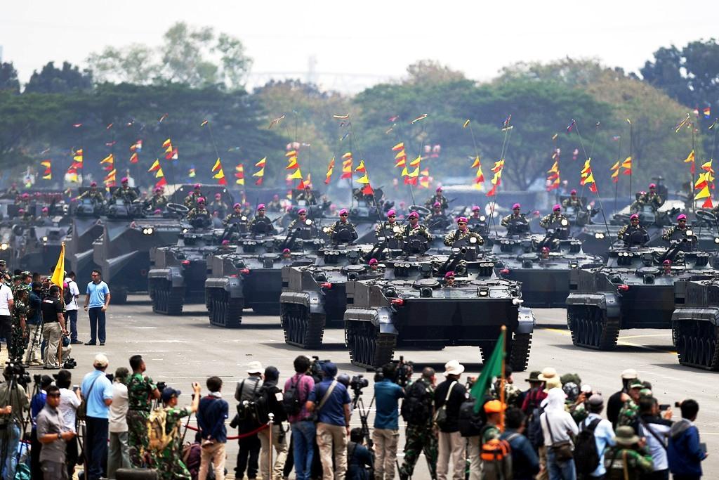 Gladi Bersih HUT Ke-74 TNI