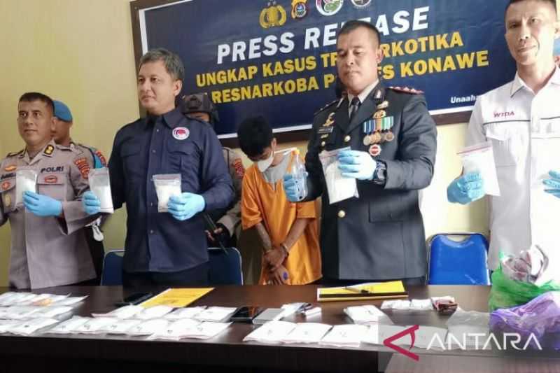 Polisi Ungkap Asal 4,3 Kg Sabu yang Disita di Konawe Sultra