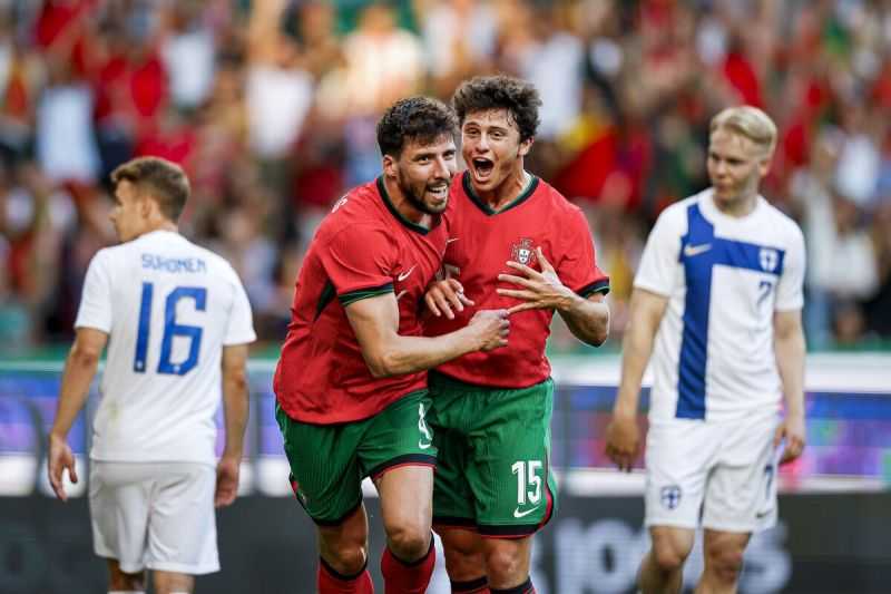 Portugal Tundukkan Finlandia, Italia Diimbangi Turki di Laga Persahabatan