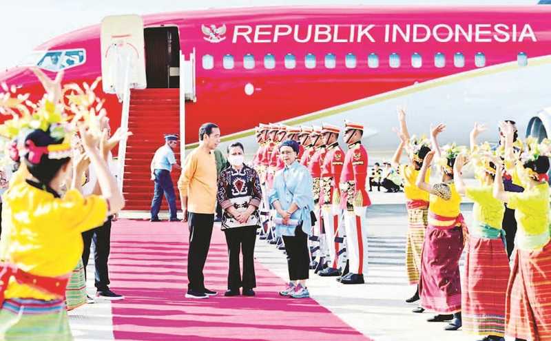 PRESIDEN IKUTI SIMULASI PENYAMBUTAN PEMIMPIN ASEAN