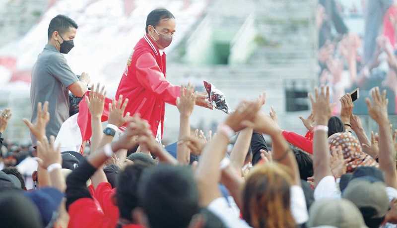 PRESIDEN JOKOWI HADIRI KONSER AKBAR "SATU KOMANDO SAPU LIDI"