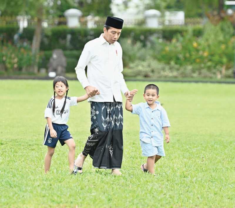PRESIDEN JOKOWI MERAYAKAN IDUL ADHA DI YOGYAKARTA