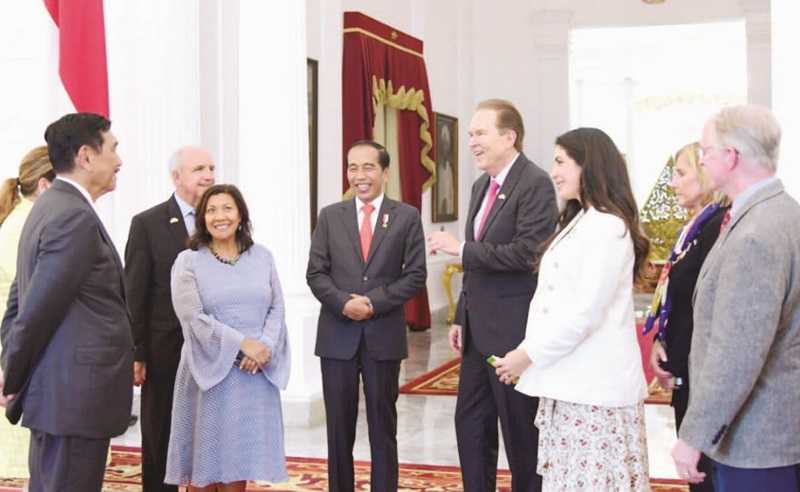PRESIDEN JOKOWI TERIMA KUNJUNGAN KONGRES AMERIKA SERIKAT