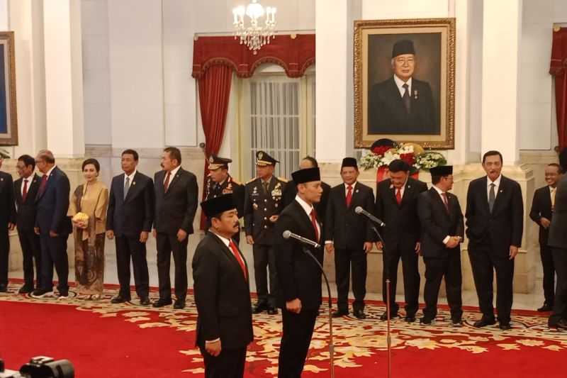 Presiden Lantik Hadi Tjahjanto sebagai Menko Polhukam dan AHY Jadi Menteri ATR