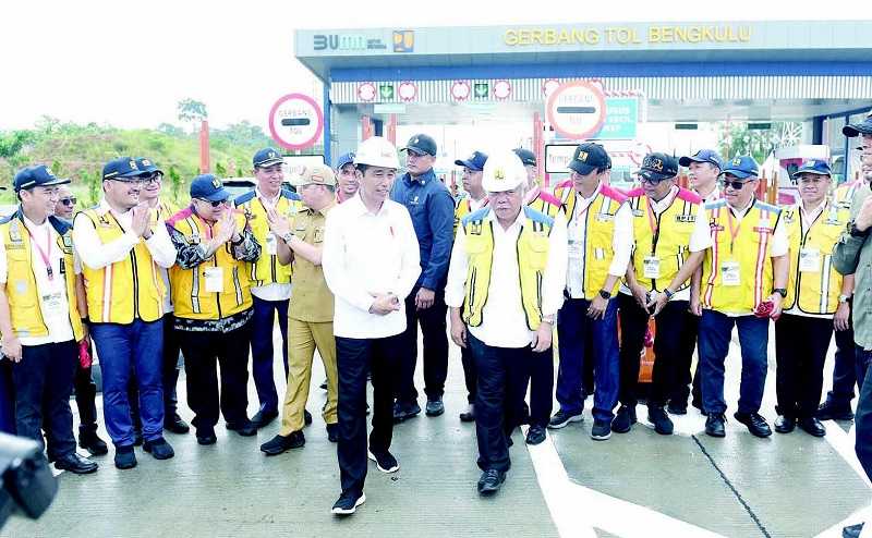 PRESIDEN RESMIKAN TOL RUAS BENGKULU-TABA PENANJUNG