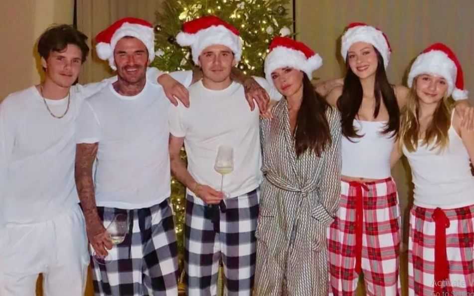 Rayakan Natal, David Beckham dan Victoria Bagikan Foto Keluarga Lebih Awal