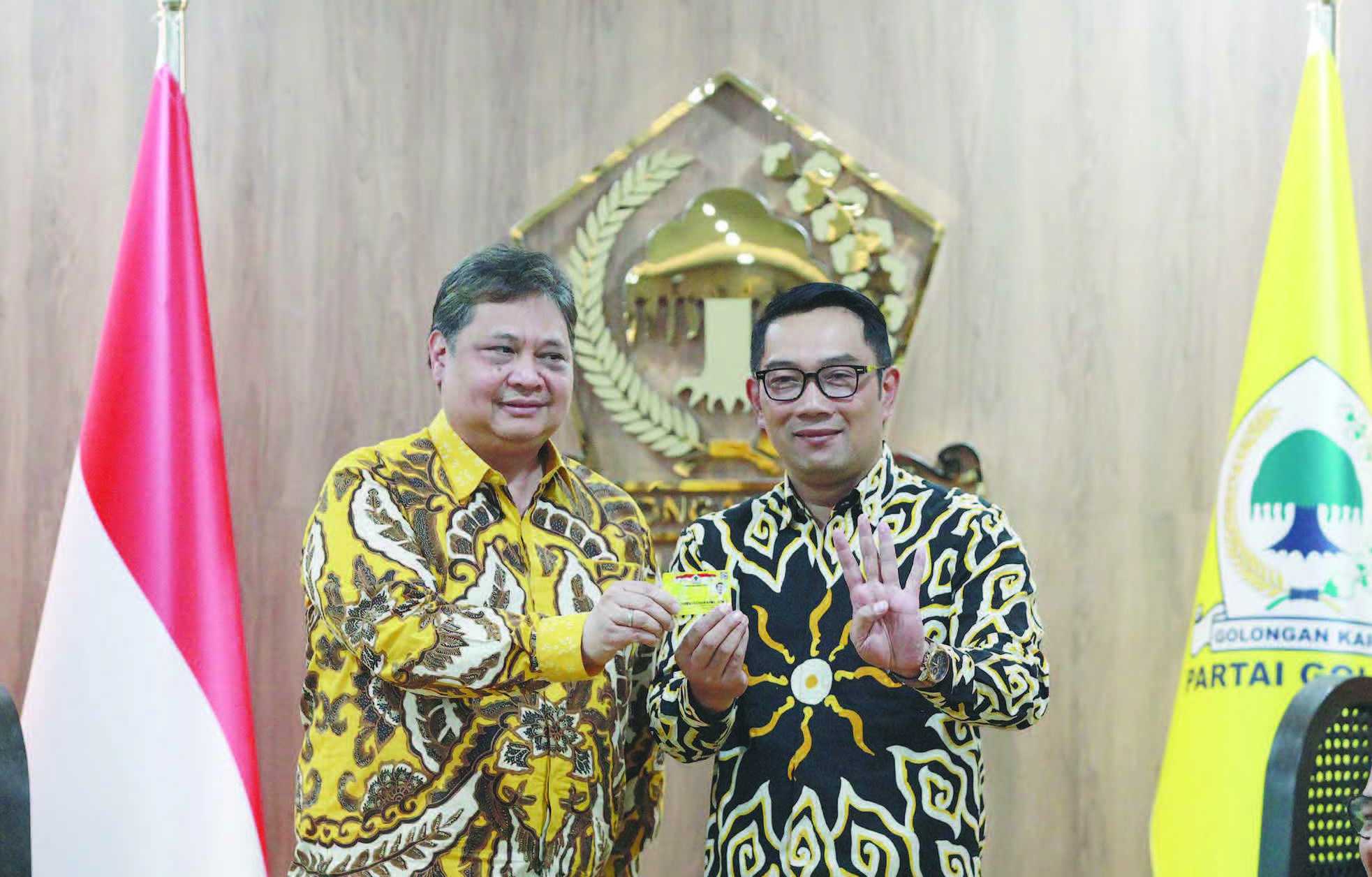 RIDWAN KAMIL MENJADI ANGGOTA PARTAI GOLKAR