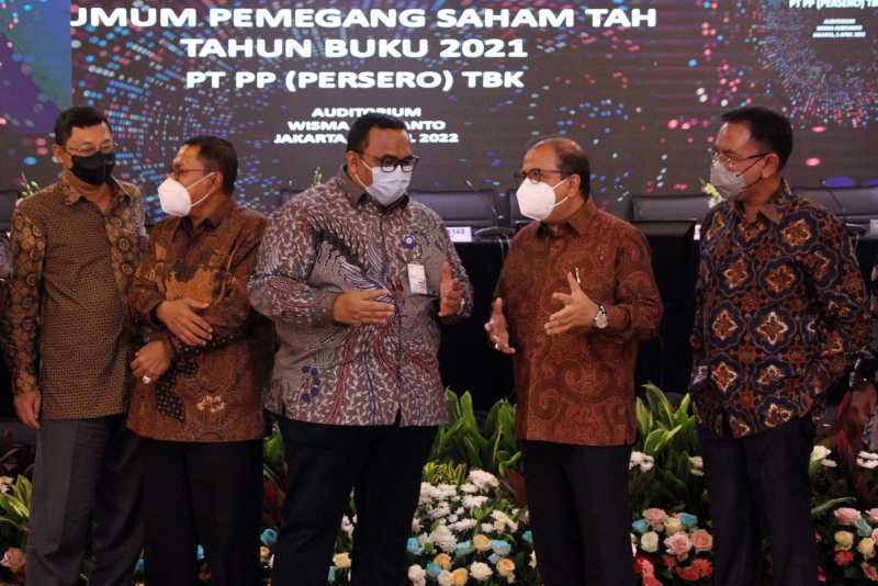 Tahun Buku 2021, PT PP Raih Pendapatan Usaha Sebesar 16,76 Triliun Rupiah, dengan Laba Bersih Sebesar 361 Miliar Rupiah.