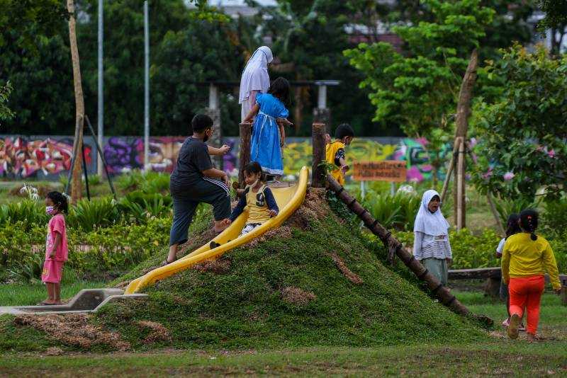 Taman Jalur Hijau Kosambi Kembali Dibuka
