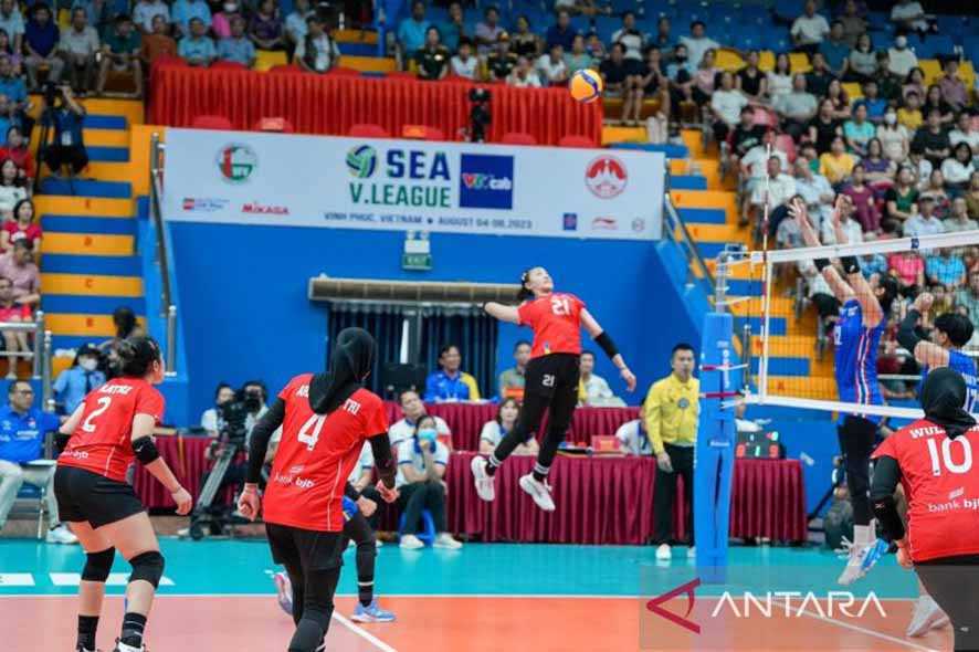 Tim Voli Putri Indonesia Amankan Peringkat ketiga SEA V League 2023